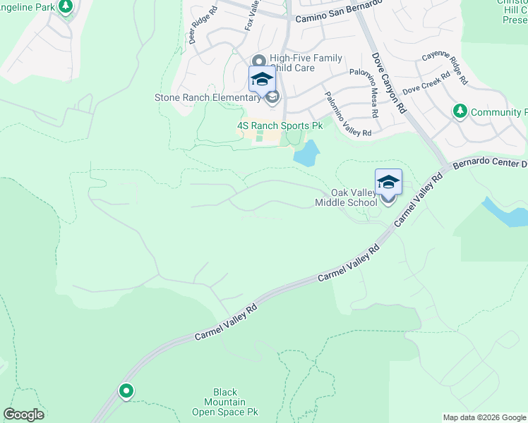 map of restaurants, bars, coffee shops, grocery stores, and more near 10056 Winecrest Road in San Diego