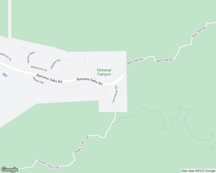 map of restaurants, bars, coffee shops, grocery stores, and more near 15687 Cathedral Way in Ramona