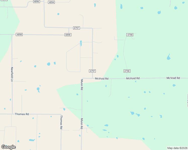 map of restaurants, bars, coffee shops, grocery stores, and more near 1333 County Road 4797 in Springtown