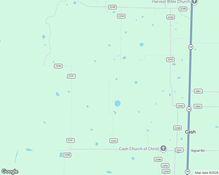 map of restaurants, bars, coffee shops, grocery stores, and more near County Road 2244 in Greenville