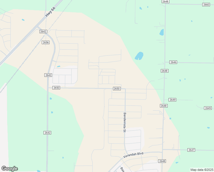 map of restaurants, bars, coffee shops, grocery stores, and more near County Road 2650 in Royse City