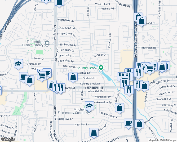 map of restaurants, bars, coffee shops, grocery stores, and more near 4219 Ashmont Court in Dallas