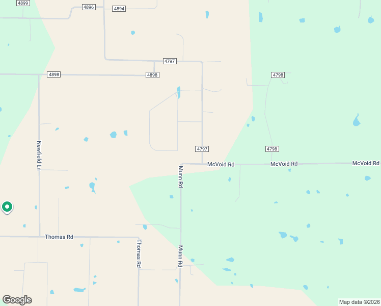 map of restaurants, bars, coffee shops, grocery stores, and more near 1333 County Road 4797 in Springtown