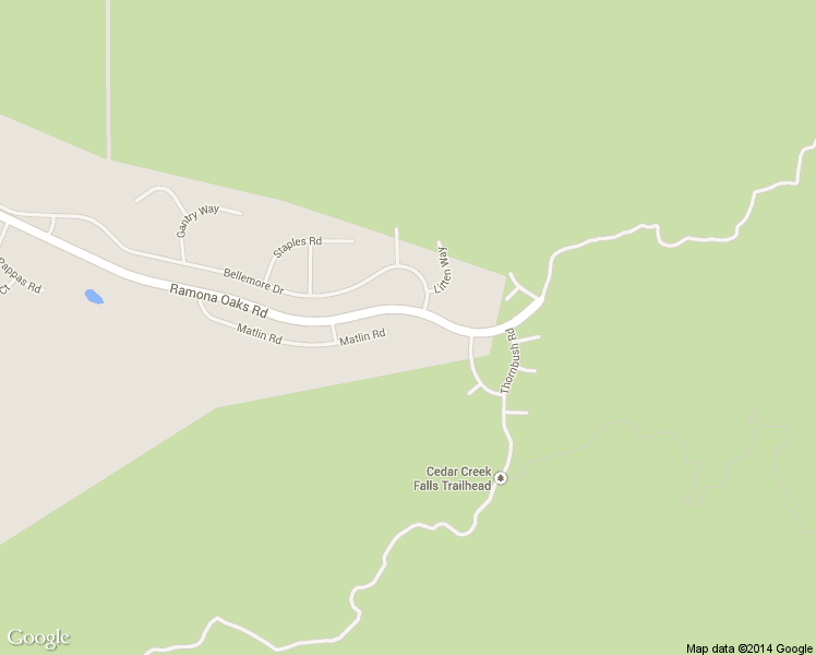 map of restaurants, bars, coffee shops, grocery stores, and more near 26199 Matlin Road in Ramona