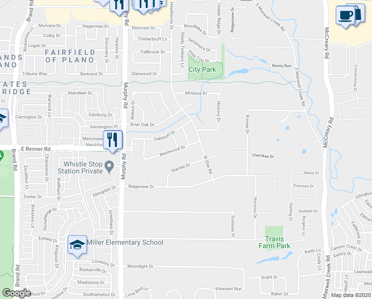 map of restaurants, bars, coffee shops, grocery stores, and more near 208 Westwood Drive in Murphy