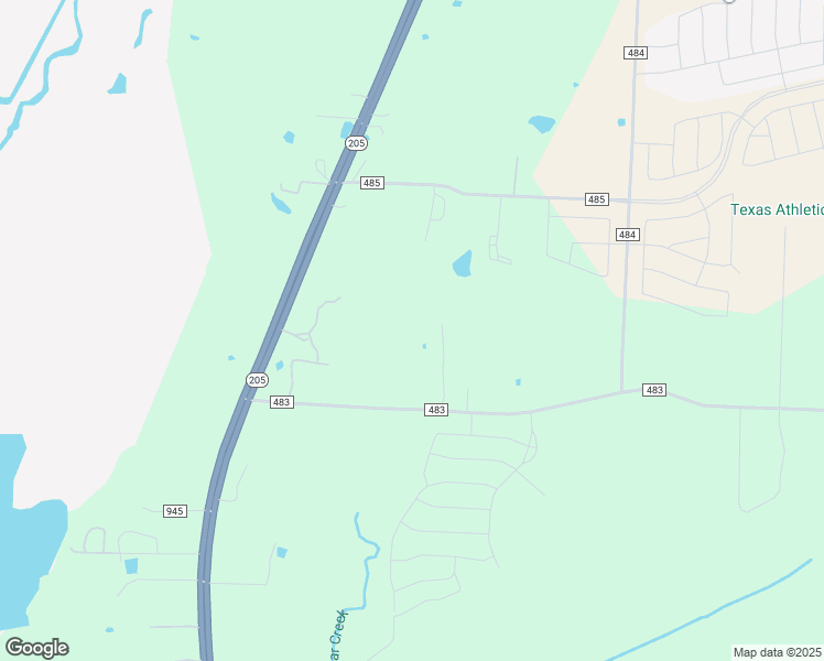 map of restaurants, bars, coffee shops, grocery stores, and more near 12906 County Road 483 in Lavon