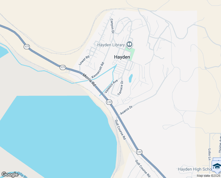 map of restaurants, bars, coffee shops, grocery stores, and more near 132 Terrace Drive in Hayden