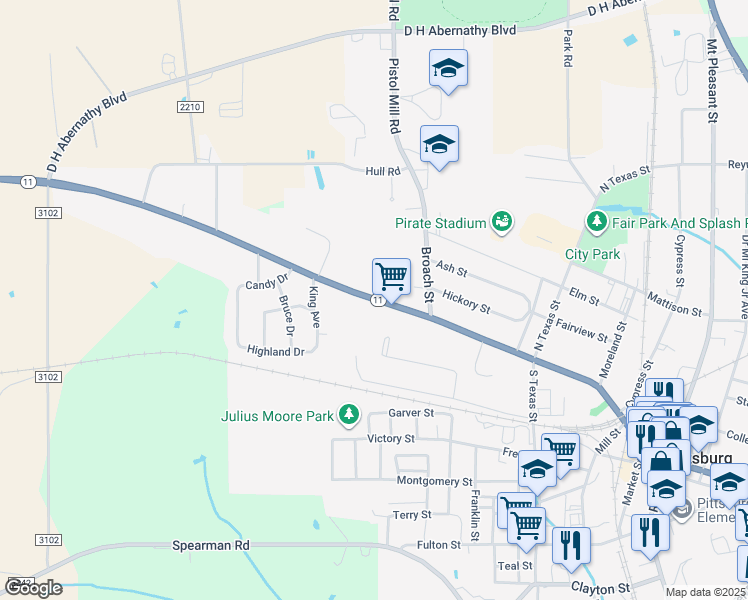 646 Quitman Street, Pittsburg TX Walk Score