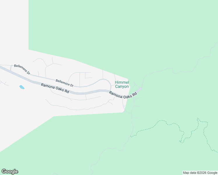 map of restaurants, bars, coffee shops, grocery stores, and more near 26255 Bellemore Drive in Ramona