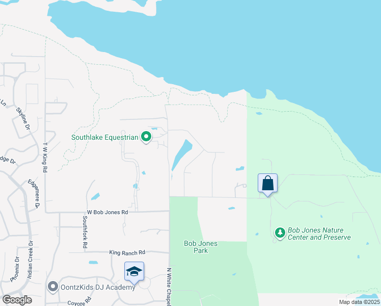 map of restaurants, bars, coffee shops, grocery stores, and more near 4520 Soda Ridge Road in Southlake