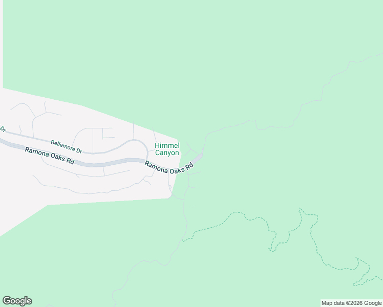 map of restaurants, bars, coffee shops, grocery stores, and more near 15918 Shalom Road in Ramona