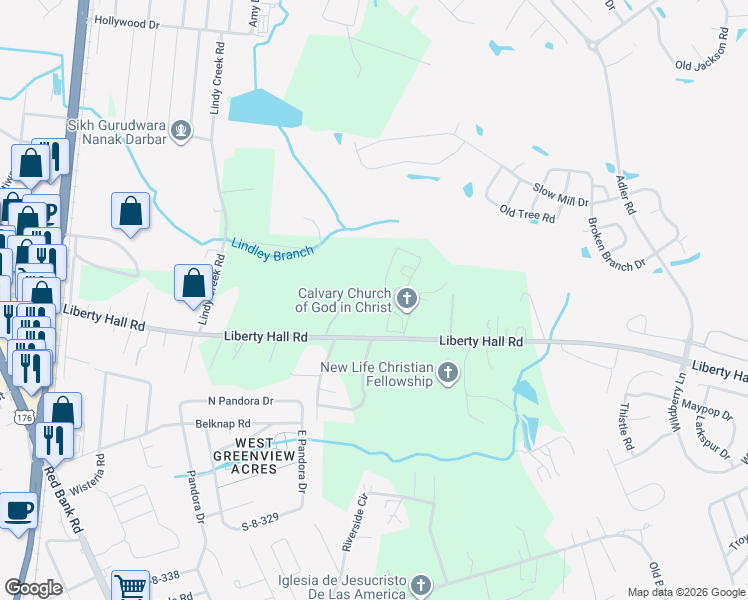 map of restaurants, bars, coffee shops, grocery stores, and more near 311 Jeffs Circle in Goose Creek