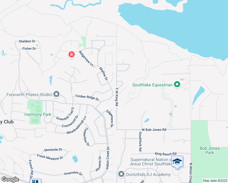 map of restaurants, bars, coffee shops, grocery stores, and more near 26 Skyline Drive in Trophy Club