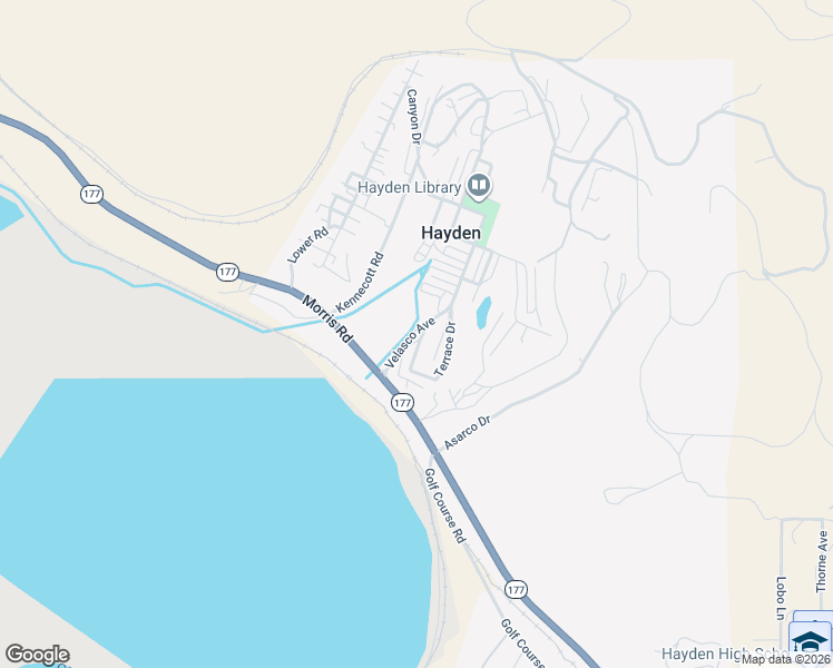 map of restaurants, bars, coffee shops, grocery stores, and more near 132 Terrace Drive in Hayden