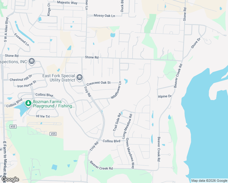 map of restaurants, bars, coffee shops, grocery stores, and more near 1728 Oak Glen Drive in Wylie