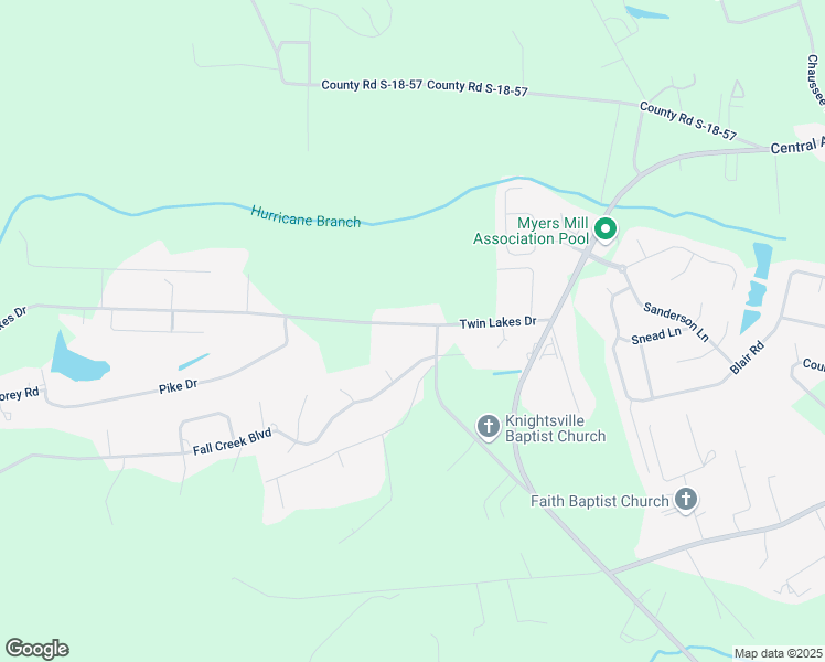 map of restaurants, bars, coffee shops, grocery stores, and more near 203 Twin Lakes Drive in Summerville