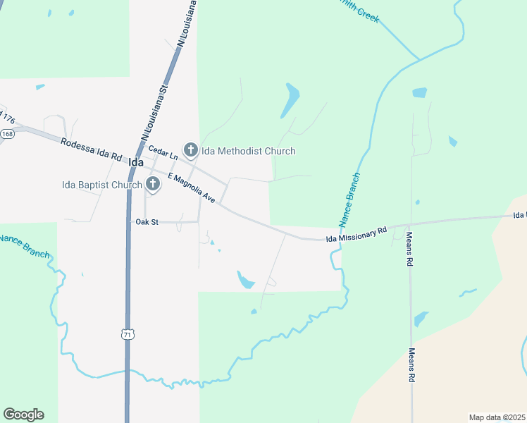 map of restaurants, bars, coffee shops, grocery stores, and more near 6786 East Magnolia Avenue in Ida