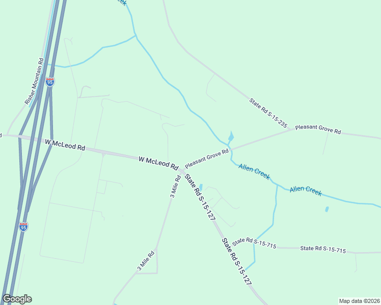 map of restaurants, bars, coffee shops, grocery stores, and more near 3454 Pleasant Grove Road in Walterboro