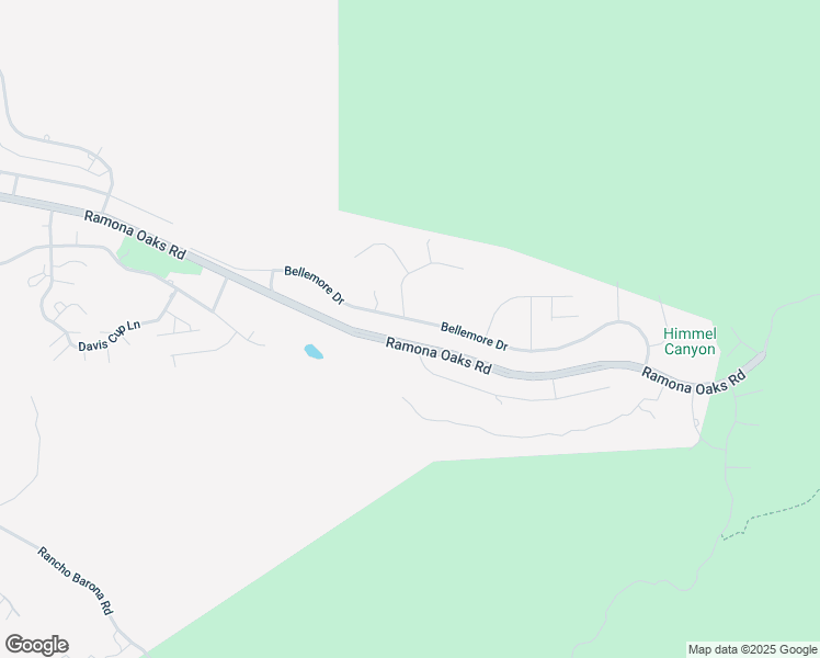 map of restaurants, bars, coffee shops, grocery stores, and more near 25811 Bellemore Drive in Ramona