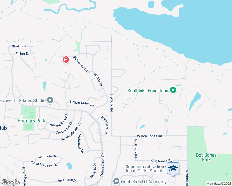 map of restaurants, bars, coffee shops, grocery stores, and more near 26 Skyline Drive in Trophy Club