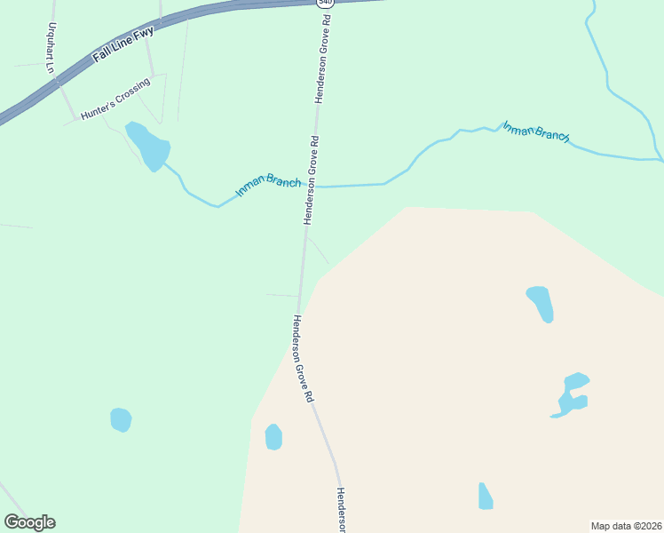 map of restaurants, bars, coffee shops, grocery stores, and more near 2638 Henderson Grove Road in Sandersville