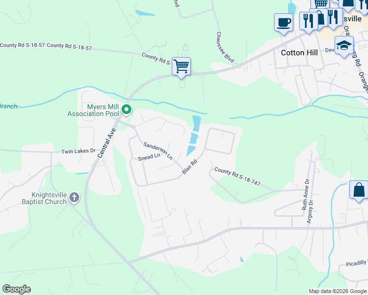 map of restaurants, bars, coffee shops, grocery stores, and more near 1114 Cates Court in Summerville
