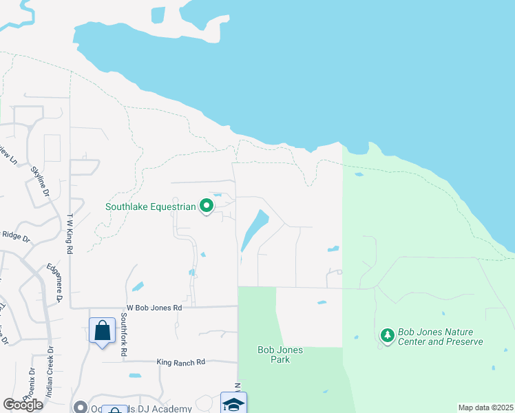 map of restaurants, bars, coffee shops, grocery stores, and more near 4520 Soda Ridge Road in Southlake