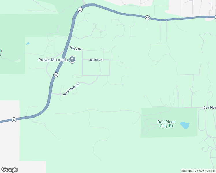 map of restaurants, bars, coffee shops, grocery stores, and more near 17717 Rockhouse Road in Ramona