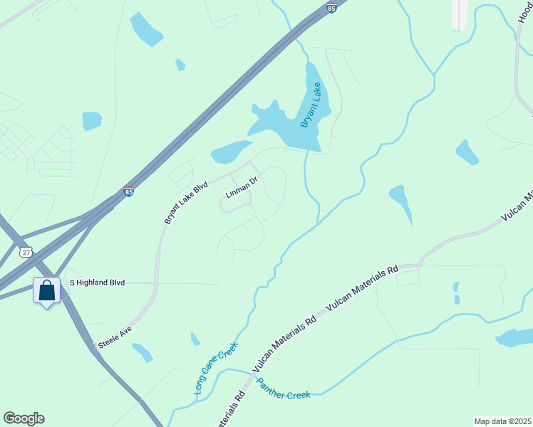 map of restaurants, bars, coffee shops, grocery stores, and more near 409 Lago Court in LaGrange