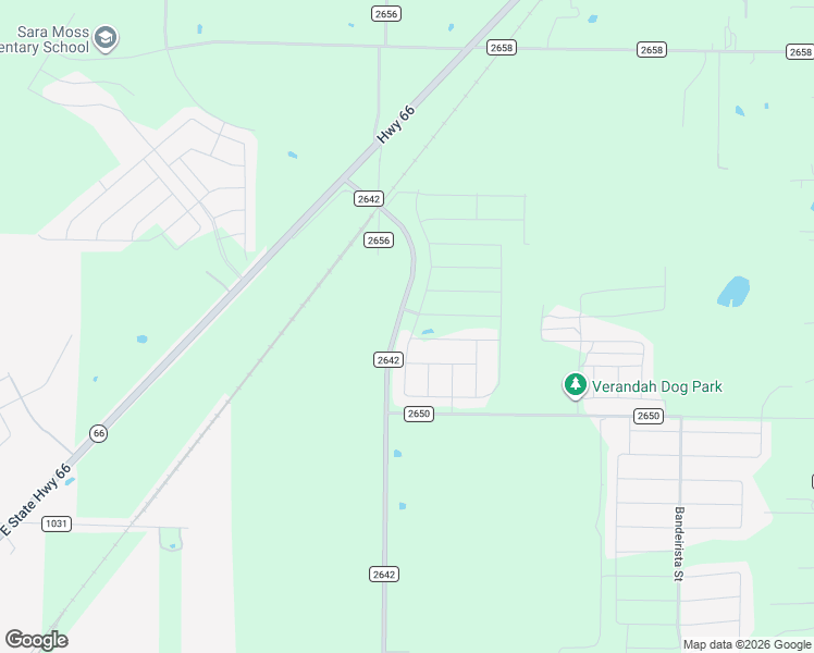 map of restaurants, bars, coffee shops, grocery stores, and more near Farm to Market Road 2642 in Royse City
