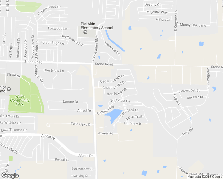 map of restaurants, bars, coffee shops, grocery stores, and more near 1208 Chestnut Hill Drive in Wylie