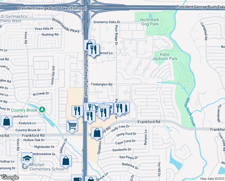 map of restaurants, bars, coffee shops, grocery stores, and more near in Dallas