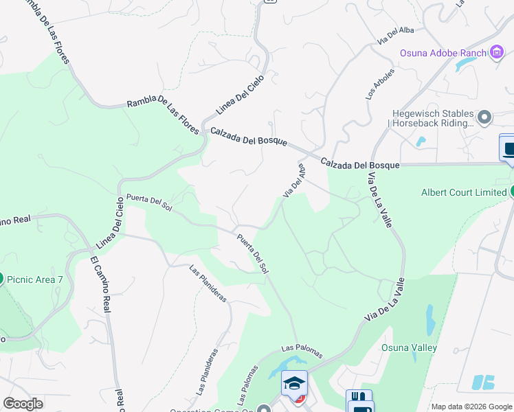 map of restaurants, bars, coffee shops, grocery stores, and more near 15816 Via Del Alba in Rancho Santa Fe