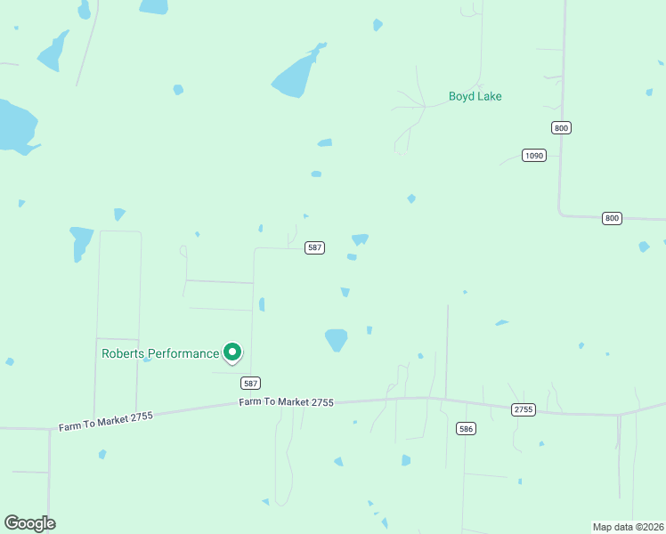 map of restaurants, bars, coffee shops, grocery stores, and more near 10821 County Road 587 in Royse City