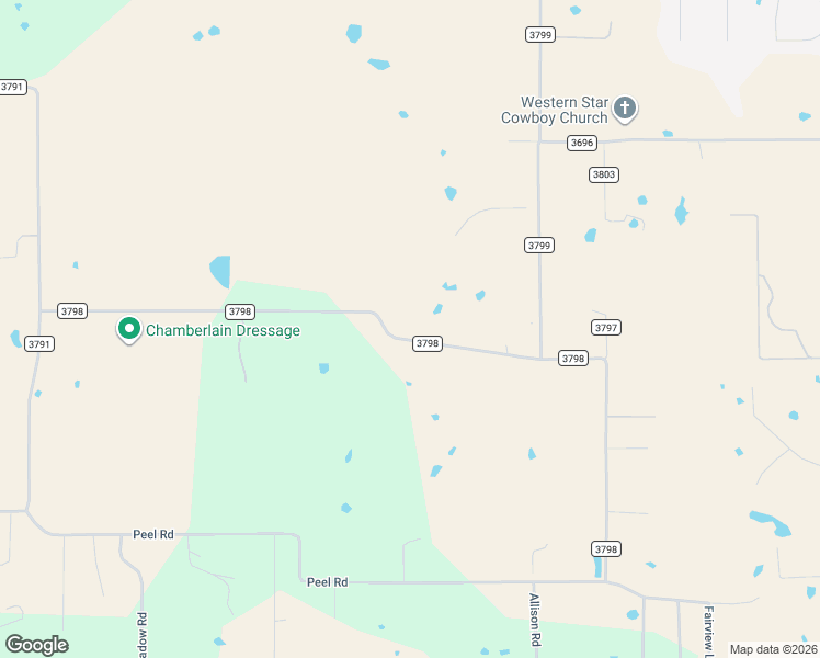 map of restaurants, bars, coffee shops, grocery stores, and more near 551 County Road 3798 in Springtown
