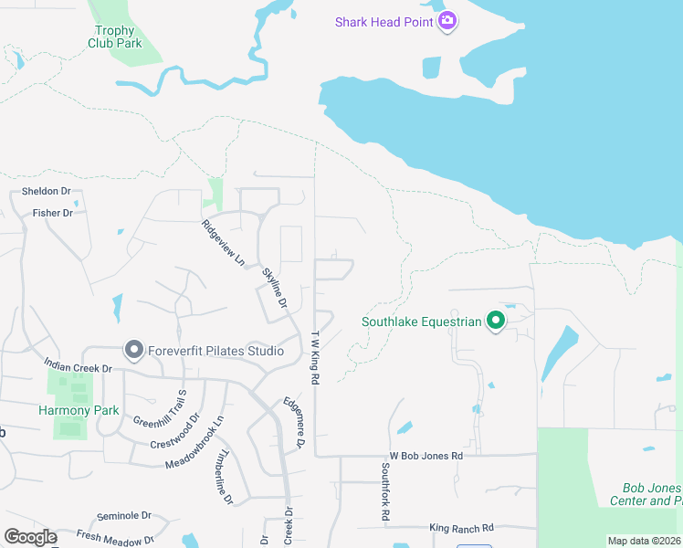 map of restaurants, bars, coffee shops, grocery stores, and more near 1037 North Westpark Circle in Southlake