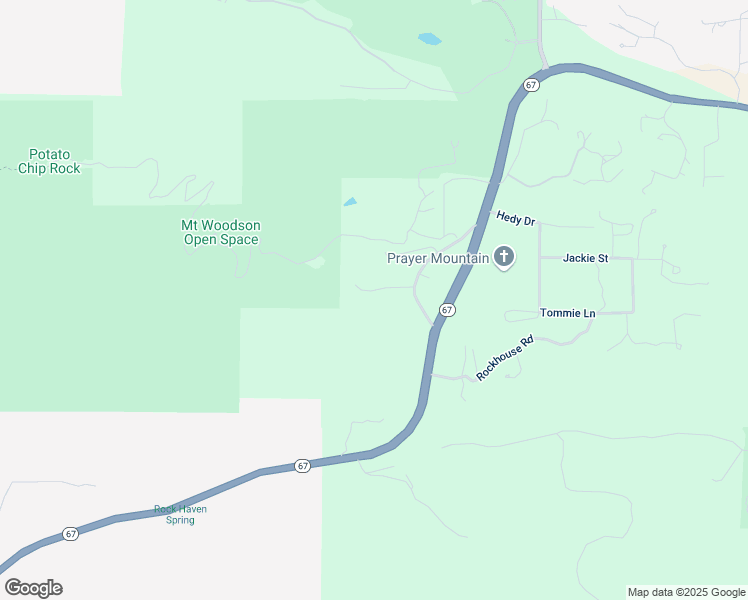 map of restaurants, bars, coffee shops, grocery stores, and more near 17126 Mount Woodson Road in Ramona