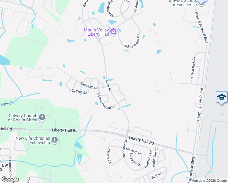 map of restaurants, bars, coffee shops, grocery stores, and more near 108 Crosby Court in Goose Creek