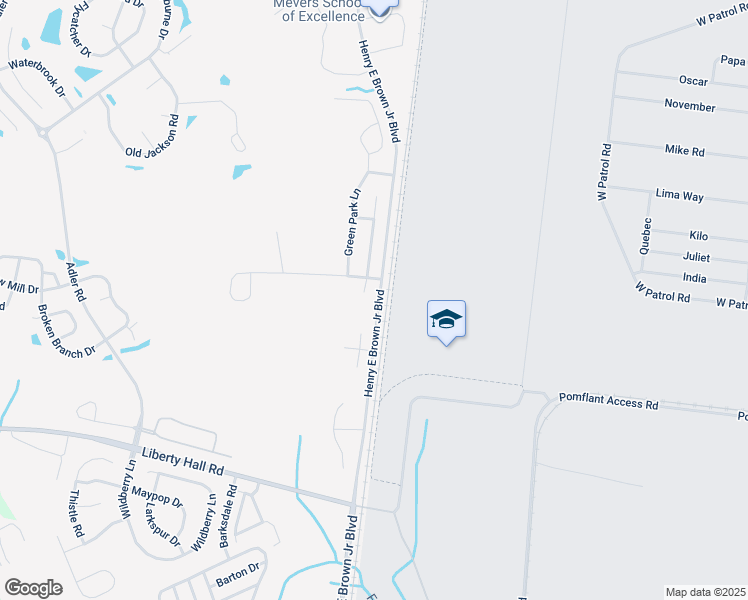 map of restaurants, bars, coffee shops, grocery stores, and more near 7609 Henry E Brown Junior Boulevard in Goose Creek