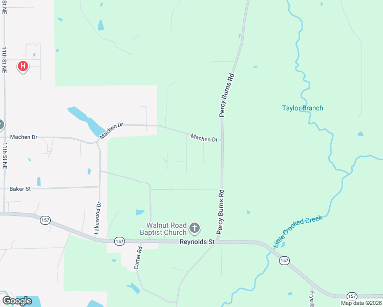 map of restaurants, bars, coffee shops, grocery stores, and more near 103 Dogwood Drive in Springhill