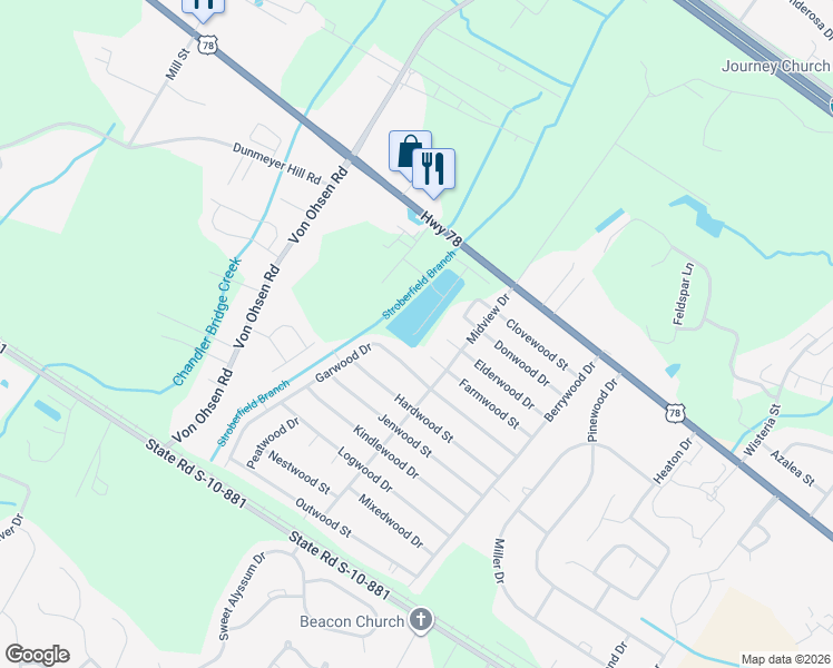 map of restaurants, bars, coffee shops, grocery stores, and more near 4488 Garwood Drive in Ladson