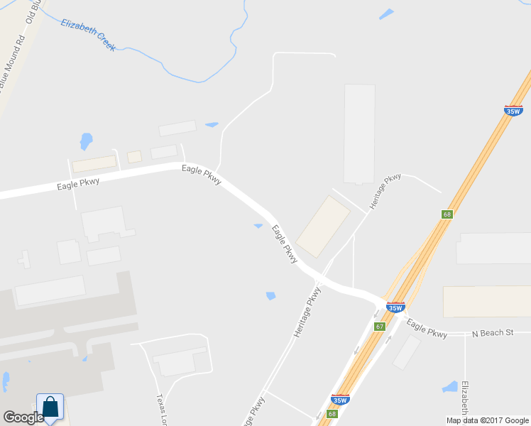 map of restaurants, bars, coffee shops, grocery stores, and more near 2770 Eagle Parkway in Fort Worth
