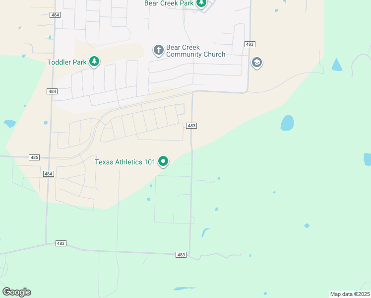 map of restaurants, bars, coffee shops, grocery stores, and more near 11272 County Road 483 in Lavon