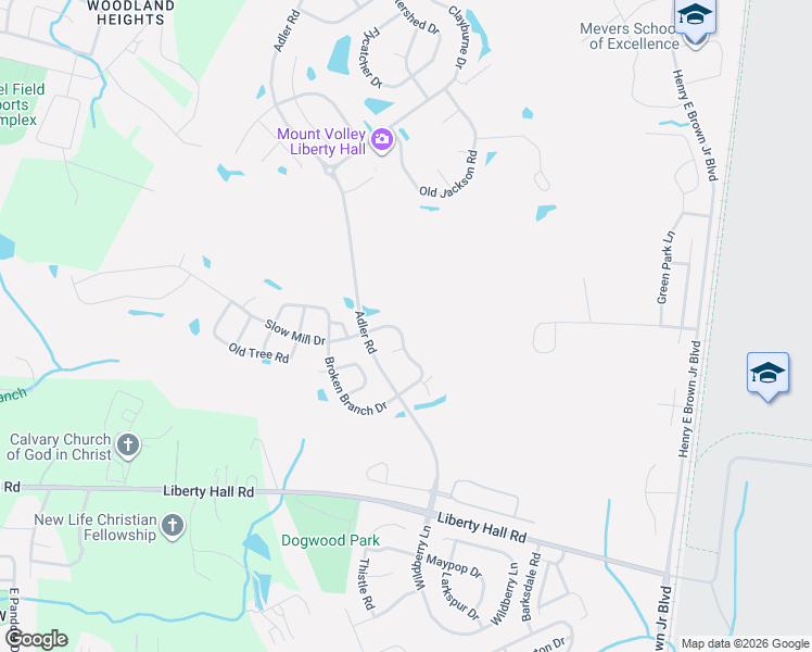 map of restaurants, bars, coffee shops, grocery stores, and more near 132 Cypress View Road in Goose Creek