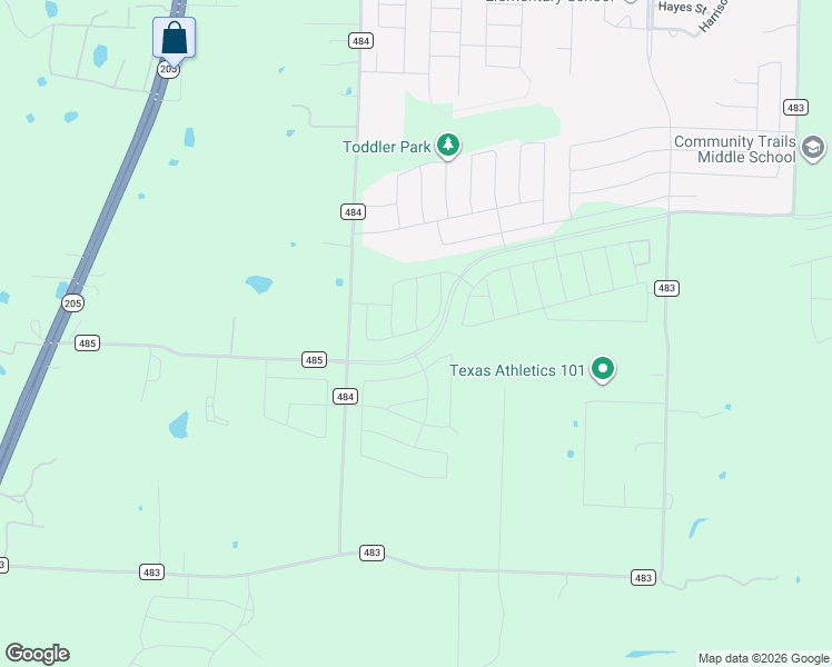 map of restaurants, bars, coffee shops, grocery stores, and more near 11000 Morgan Drive in Lavon