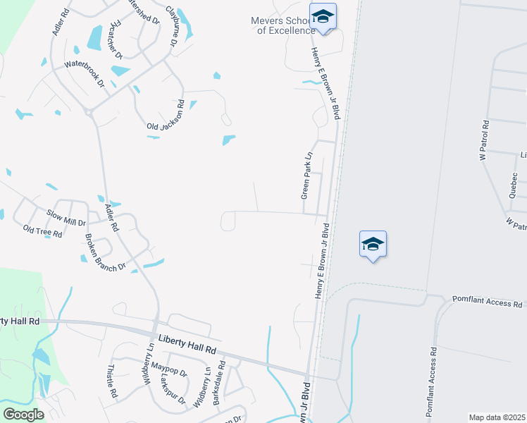 map of restaurants, bars, coffee shops, grocery stores, and more near Island Green Road in Goose Creek