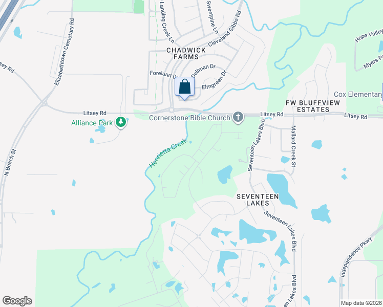 map of restaurants, bars, coffee shops, grocery stores, and more near Endeavor Way in Roanoke