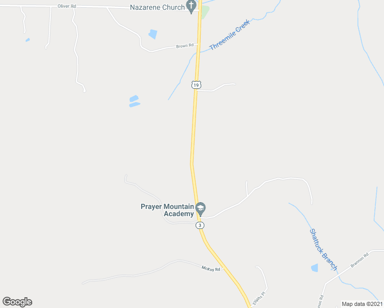 map of restaurants, bars, coffee shops, grocery stores, and more near Georgia 3 in Meansville