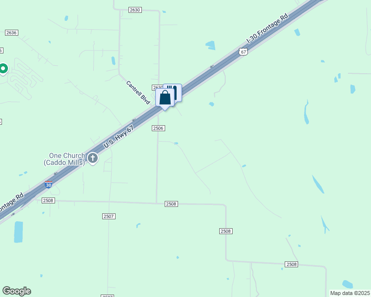 map of restaurants, bars, coffee shops, grocery stores, and more near 2075 Buck Court in Caddo Mills
