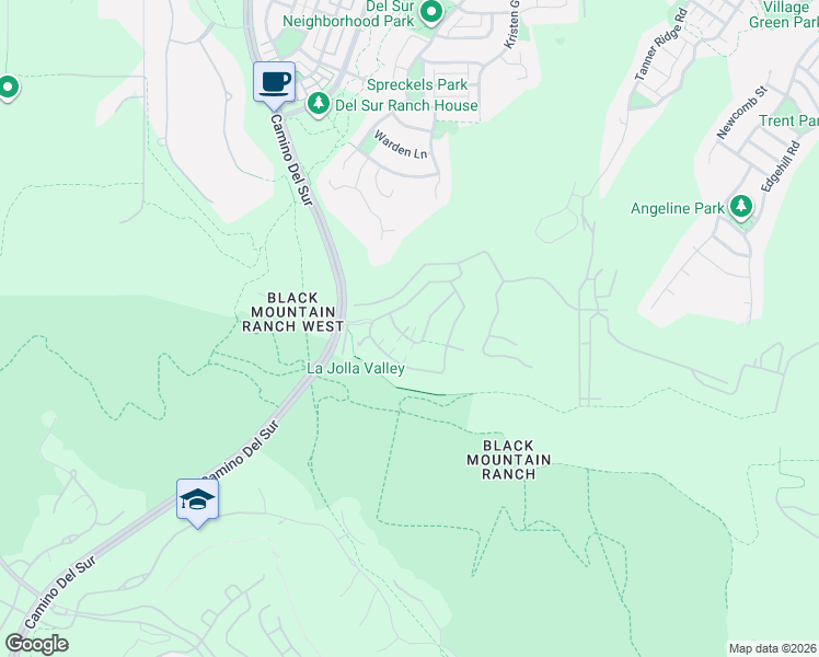 map of restaurants, bars, coffee shops, grocery stores, and more near 7878 Lusardi Creek Lane in San Diego